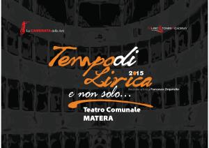 V^ edizione della stagione concertistica "Tempo di lirica e non solo"  - Matera
